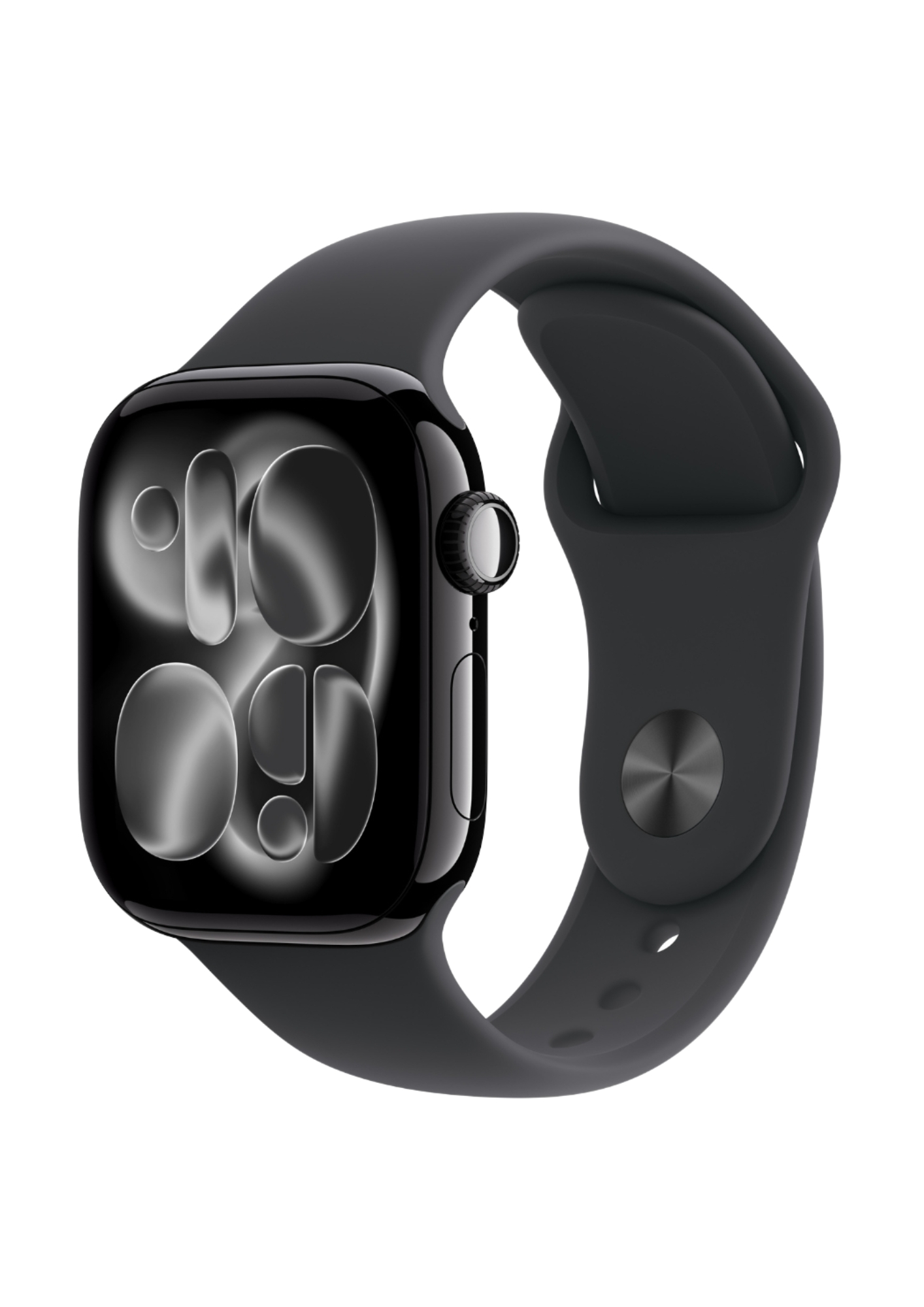 Apple Watch Series 11 GPS 46mm Jet Black Aluminium Case with Black Sport Band - M/L